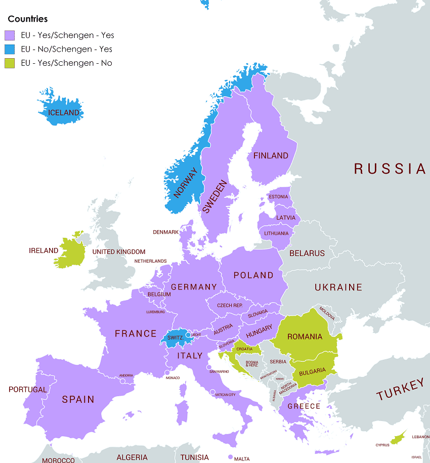 SCHENGEN VİZESİ NEDİR ÜLKELERİ VE ÜCRETİ 2021